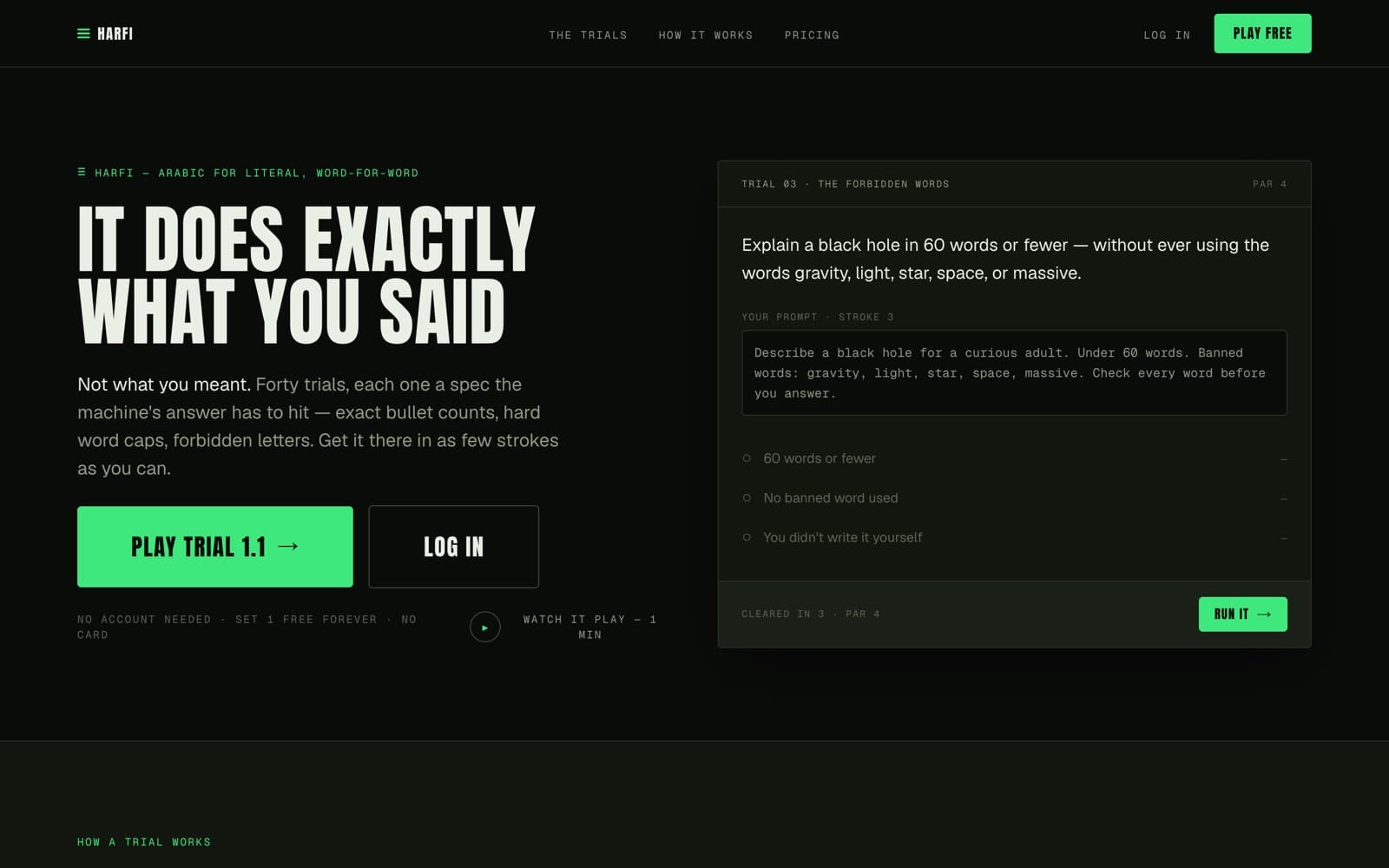 Harfi — screenshot