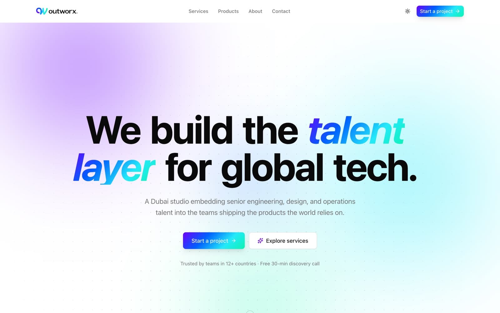 Outworx — screenshot